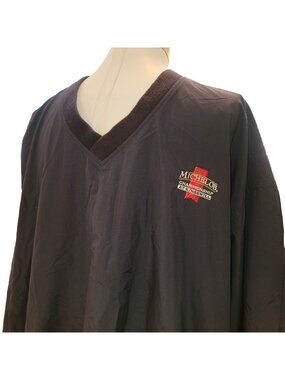 Michelob Championship Kingsmill Golf Pullover Windbreaker Jacket L Black jj3524
